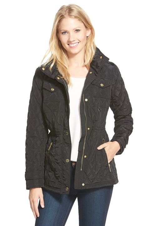 michael kors quilted sleeve winter jacket|Michael Kors waterproof jacket.